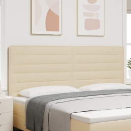 cabecero  Diseño Lineas Crema 200 cm Tela