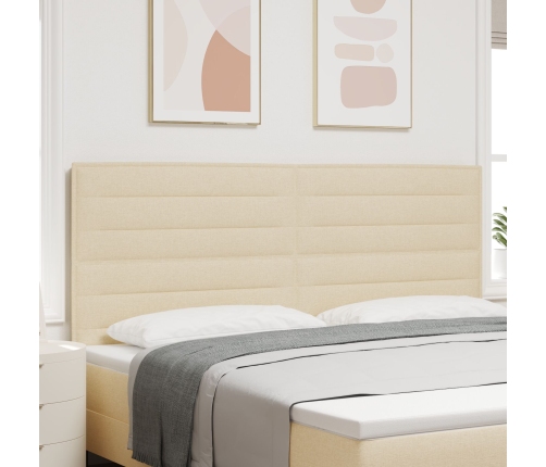 cabecero  Diseño Lineas Crema 200 cm Tela
