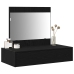 Mesa de Tocador Colgante en la Pared  Roble Negro 83x40x70 cm