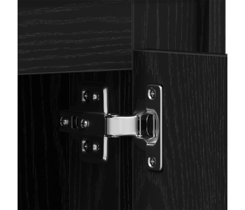 Mueble para TV  Negro Roble 80x35x45 cm Madera de ingeniería