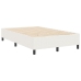 Cama Box Spring  Crema 120x200 cm Tejido de pana