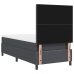 Cama con Base Tapizada  con Colchón Gris Oscuro 90x200 cm Tela de Corduroy