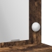 Mesa de tocador  con luces LED en roble ahumado 50x41x135 cm