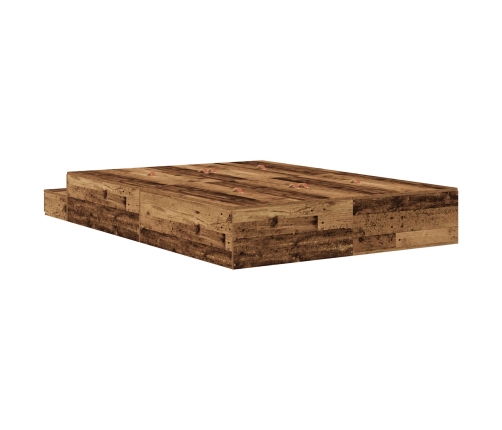 Cama  Madera Antigua Madera Maciza 140 x 190 cm