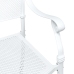Conjunto de Bistro de Jardín de 3 Piezas  Blanco de Aluminio Fondido