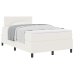 Cama con Box Spring  con Colchón Crema 120x200 cm Tela de Pana