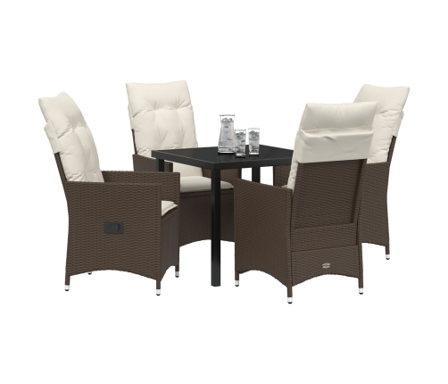 Set de 3 Marrón y Crema Poliratán Estándar