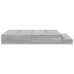 Cama  Gris sonoma Madera de calidad 160 x 200 cm Minimalista