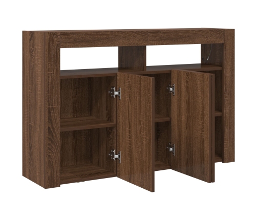 Aparador  Roble Marrón Madera de Ingeniería 116 x 30 x 75 cm