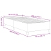 Estructura de Cama  Gris Claro 80x200 cm Tela de Corduroy