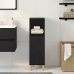 Armario de baño  Negro Roble 30x30x100 cm Madera elaborada