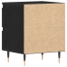 Mesas de Noche 2 pcs Negros de Roble 40x35x50 cm Madera Ingenierizada