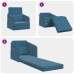 Sofá Cama de Piso  2-en-1 Azul 65x80x83 cm Terciopelo