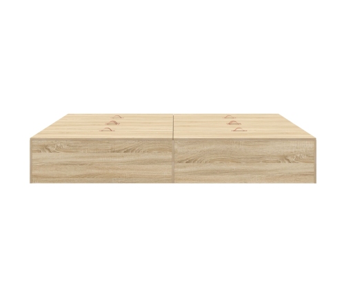 Estructura de Cama de Almacenamiento  Sonoma Oak 180x200 cm