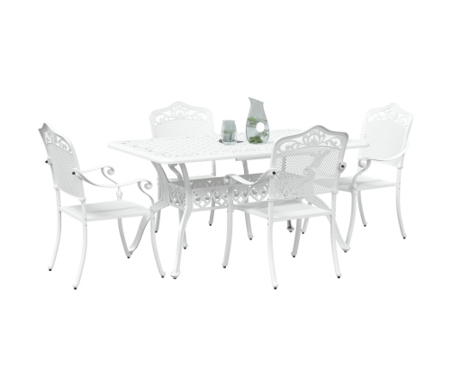 Set de 3 Blanco Aluminio Fundido 150x90x72 cm Duradero