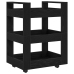 Carro de Cocina  Roble Negro 60x45x80 cm Madera Engineered
