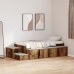 Marco de cama de almacenamiento de madera antigua 90x200 cm