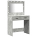 Set de tocador de 2 piezas  con LED en madera gris concreto