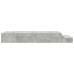 Cama con Almacenamiento  Gris Concreto Madera 236.5 x 100 x 31.5 cm