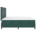 Cama Box Spring con Colchón Verde Oscuro 200x200 cm Terciopelo