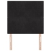 Cabecera  con botones, tapizada en terciopelo negro de 90 cm