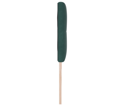 Cabecero Button Tufted Verde Oscuro 180 cm de Terciopelo