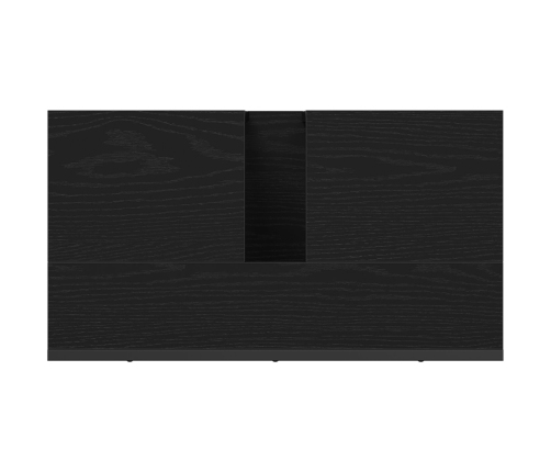 Gabinete de Fregadero de Baño  Roble Negro 60x33x60 cm Madera de Calidad