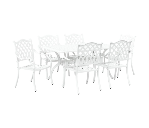 Juego de 4 Blanco Aluminio Fundido Para 6 Personas