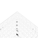 Conjunto de Bistro de Jardín de 3 Piezas  de Aluminio Fundido Blanco