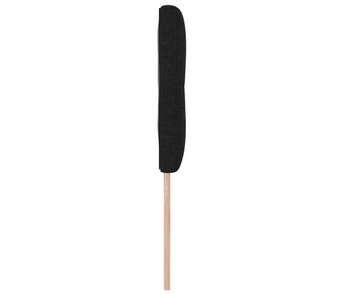 Cabecero  Botonera Negro 140 cm Tela