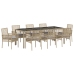 Set de 5 Beige y Negro