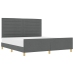Estructura de Cama  Gris Oscuro 180x200 cm Tela
