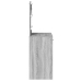 Tocador  con Luces LED Gris Sonoma 78,5x41x135 cm