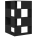 Armario Esquinero  Negro Roble 140x30x140 cm Madera Elaborada