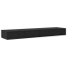 Mesa de Noche  Roble Negro Madera Resistente 160 x 36.5 x 16.5 cm