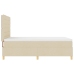Cama con Somier y Colchón Crema 140x200 cm Tela