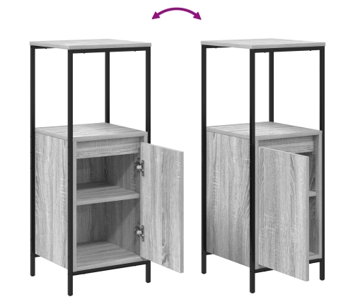 Conjunto de muebles de baño de 3 piezas  en madera elaborada gris sonoma