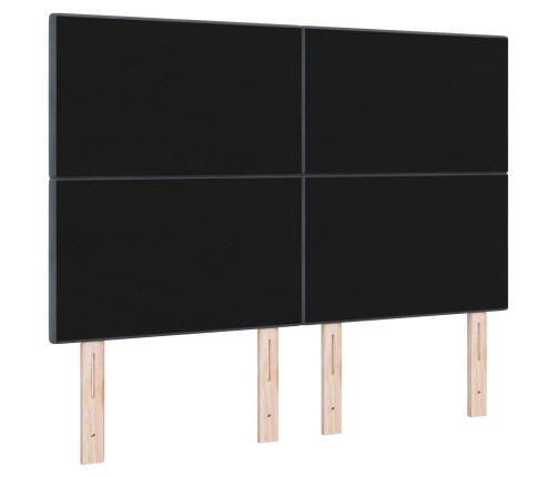 Cabezal LED  Gris Oscuro 72 cm Terciopelo