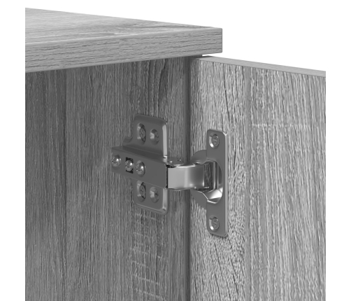 Cama de Almacenamiento Gris Sonoma Madera Engineered 90 x 200 cm