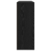 Aparador Juego de 2 Roble Negro Madera, Mangos de Metal Mediano