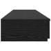 Mesa de Noche  Roble Negro Madera Resistente 160 x 36.5 x 16.5 cm