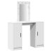Tocador  con Luces LED Blanco 102x33x135 cm