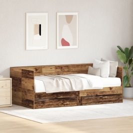 Cama Nido  con Cajón Madera Vieja Madera Elaborada 75 x 190 cm