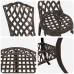 Conjunto de Comedor de Jardín de 5 Piezas  - Bronce Aluminio Fundido