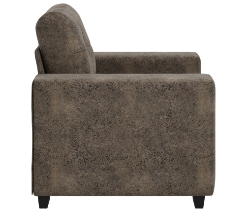 Sillón  Gris Oscuro de 59 cm en Piel Sintética