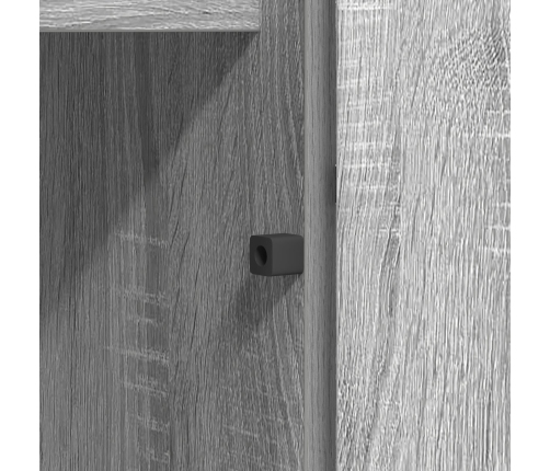 Armario para TV  con LED Gris Sonoma 180x38x49 cm Madera Elaborada