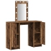 Mesa de Maquillaje con Luces LED Madera Vieja 102x33x135 cm