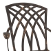 Sillas de jardín  de 2 pcs en bronce de aluminio fundido