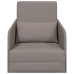 Sofá cama  2 en 1 Taupe 65x80x83 cm Tela