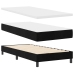 Cama Box Spring  con Colchón Negro 90x200 cm Terciopelo